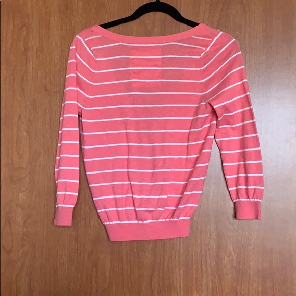 Hollister Coral Button up Cardigan Sz L - Picture 3 of 4